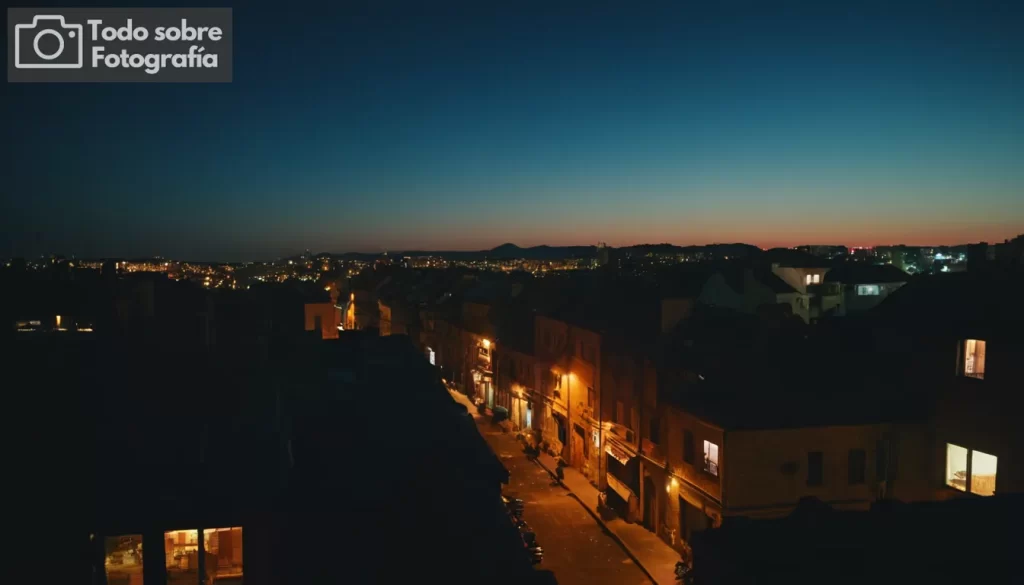 Paisaje urbano por la noche