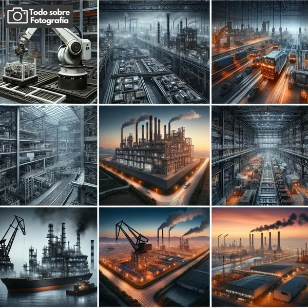 Imagen representativa de la fotografía industrial en diversos entornos industriales.