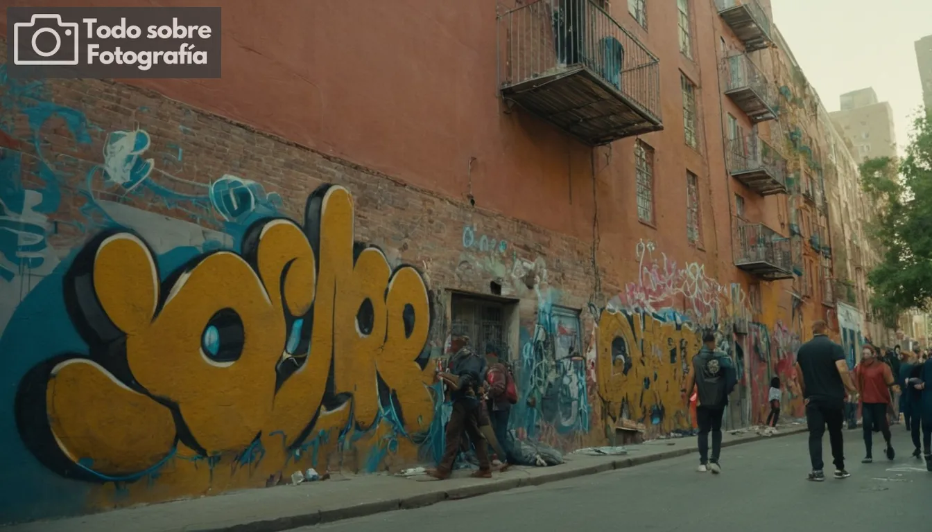 Una escena callejera dinámica con colores vibrantes y diversos individuos que interactúan con finales espontanes en fotografías son a menudo capturados por entusiastas profesionales de la fotografía conocidos por su artista dentro de entornos urbanos; callejuelas o paredes, reflejos en superficies cristalinas de altas subidas bajo el sol de mediodía